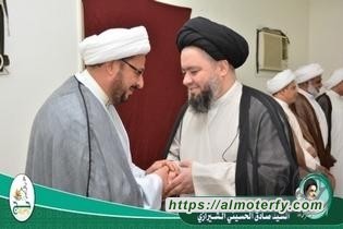 نجـل المرجـع الشيرازي يزور بعثة الحـج العراقيـة