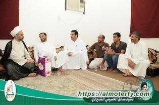 أساتذة الحوزات العلمية وحجاج الحملات يزورون  بعثة المرجع السيد الشيرازي