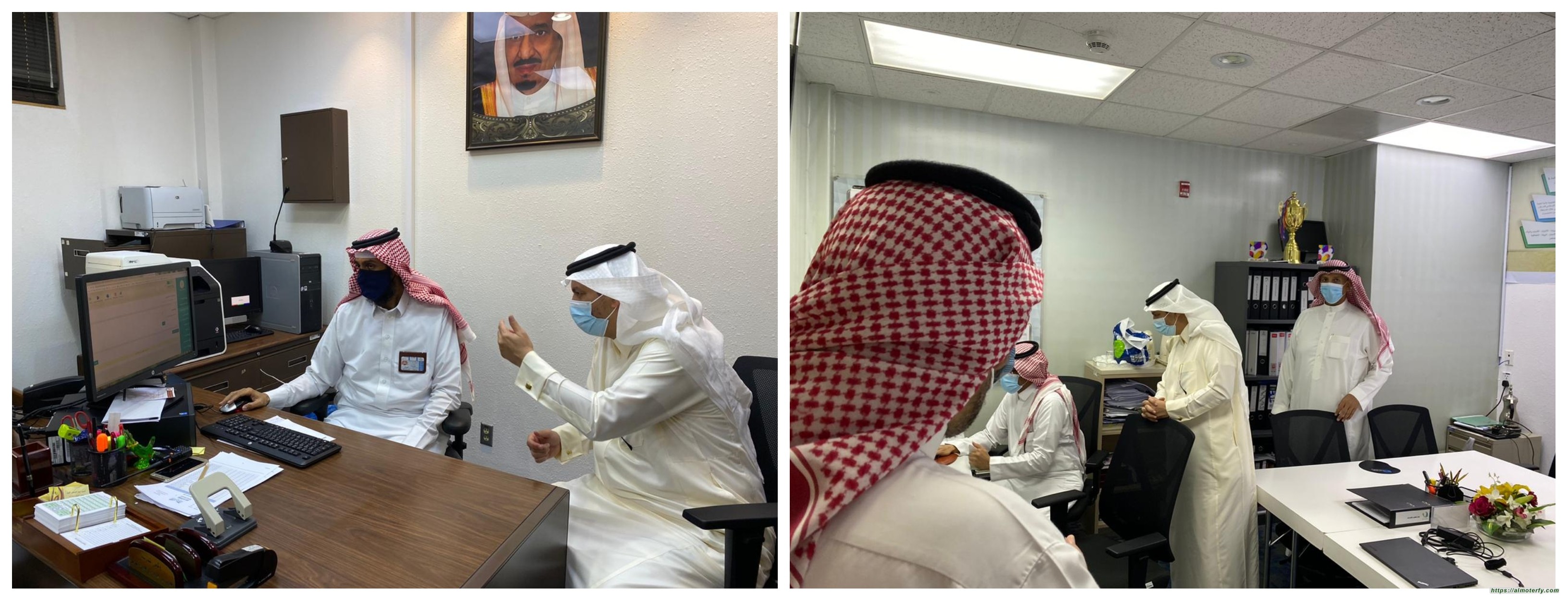 مدير تعليم الأحساء يزور ابتدائية الأمير محمد بن فهد  تزامناً مع بدء العام الدراسي ١٤٤٢ھ