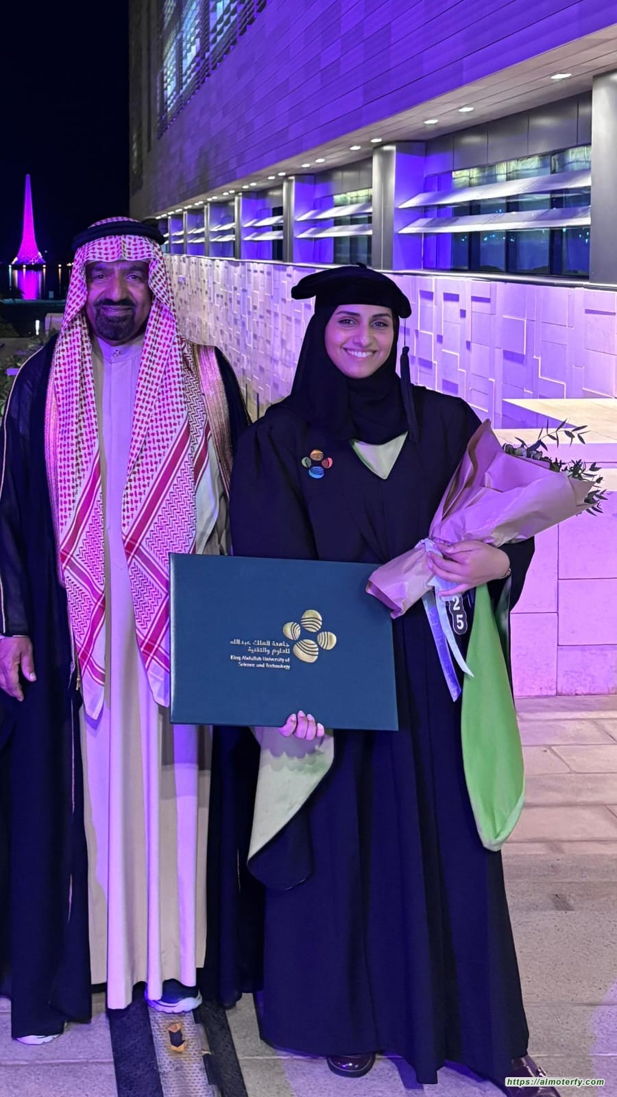 سلمى بنت جواد الخويتم تحصل على الماجستير من جامعة الملك عبدالله للعلوم و التقنية (كاوست) في تخصص علوم و هندسة المواد (تهانينا )