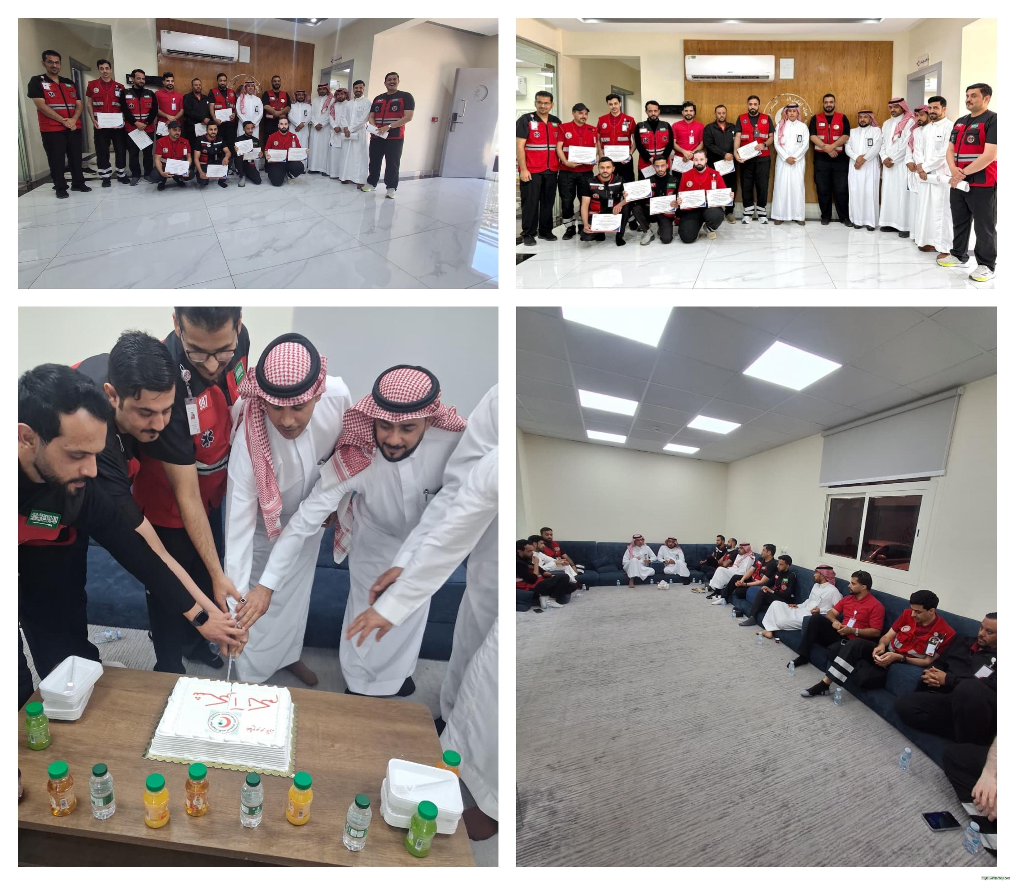 تكريم أنعاش قلبي رئوي ناجح   في الهلال الأحمر بالحدود الشمالية