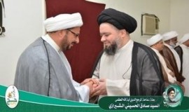 نجـل المرجـع الشيرازي يزور بعثة الحـج العراقيـة