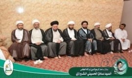 بعثة المرجع الشيرازي في زيارة للحملات الحسن الزكي ونور الزهراء والمؤمل