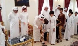 معايدة الأيتام بمركز بر الشعبة بالمبرز