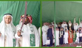 بر الاحساء تحتفل بذكرى يوم التأسيس والأمين العام يشارك في العرضة السعودية
