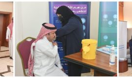 محافظ القطيف يطلق حملة التطعيم ضد الإنفلونزا الموسمية